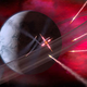 Illustration for article titled A Space Battle That Tears Through A Planets Rings